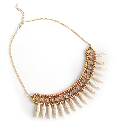 Declaración de moda collar de la manera de la cadena de joyería en Soft Beige de la MyBeautyworld24 marca