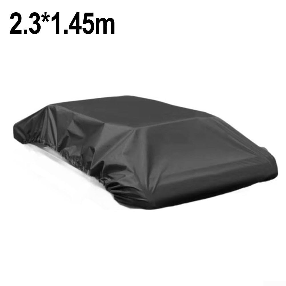 Autodachträger, wasserdichte Abdeckung, 210D Oxford-Gewebe, Regen- und Staubschutz, Aufbewahrungstasche für Gepäckträger, Cargobox, Dach, Reisetasche, schwarz (230 x 145 cm)