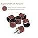 uxcell 12 Pcs 1-1/2 Inch Sanding Sleeves Sandpaper Set 120 Grit with 1/4 Inch Drum Mandrels for Rotary Tools