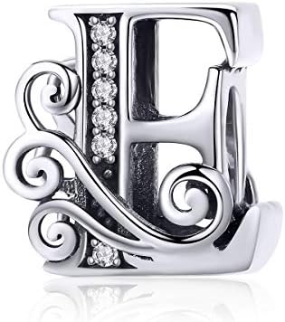 26 Letter Charm Alphabet Bead Sterling Silver Pandöra Charms By Pandöra Only Fits For European Bracelets Necklace