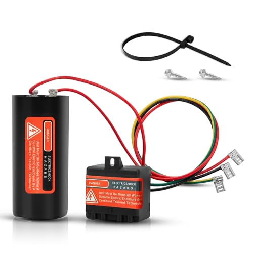 CSR-U2 Hard Start Kit for Air Conditioner 3-5 Ton, HVAC Compressor Saver Replacement with 5-2-1 Technology Pre-Wired AC Capacitor