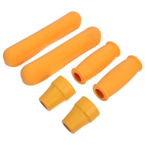 TOVINANNA Replacement Crutch Pads - 6pcs Non Slip Crutch Padding Kit - Soft Foam Cushion Pads for Crutches Handles and Underarms Tips Replacement Cushion