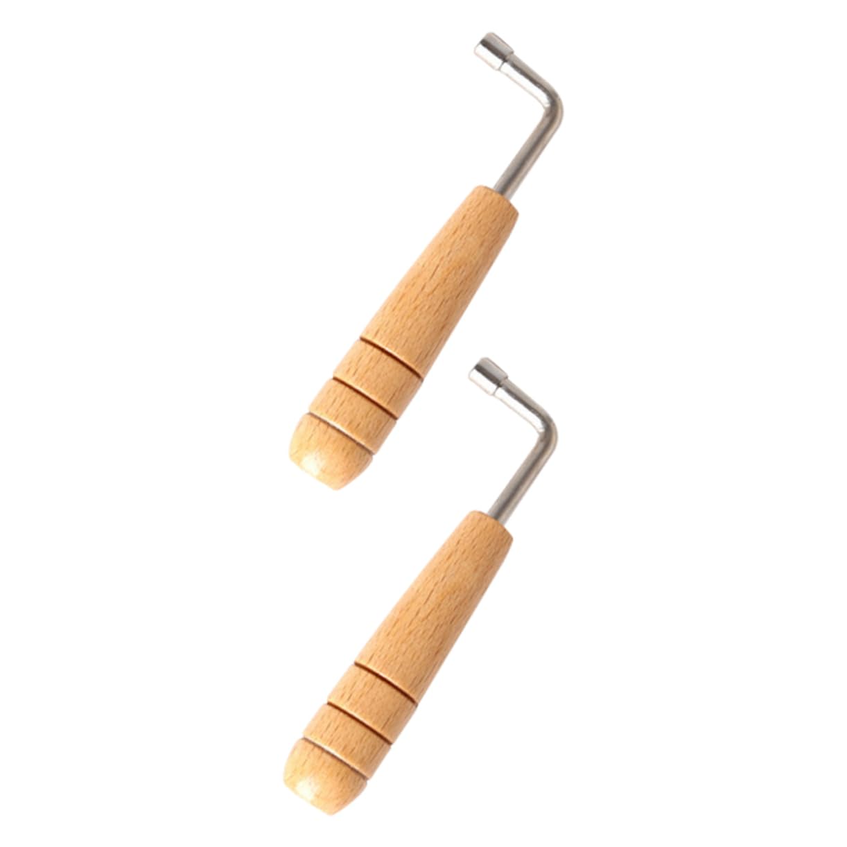 Toddmomy 2Pcs Lyre Harp Tuning Wrench Tool Durable String Instrument Accessory for Precision Tuning Comfortable Grip Wear Resistant Design for Musicians Lyre Harp