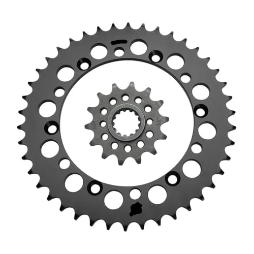 Pignon 14T couronne 42T moto 520 anti-vibration pour Kawasaki D-Tracker 250 et KLX250SF