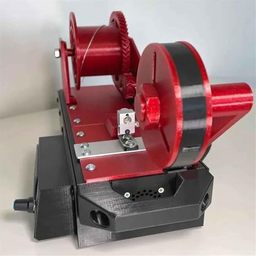 Desktop Filament Maker Machine, Wytłaczarka do drukarki 3D do butelek PET, Recykling plastikowych butelek z ekranem LCD, Makers, Small Studios Red