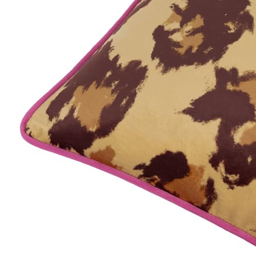 Coussin garni de polyester en velours True Leopard 43x43cm multicolore - 6