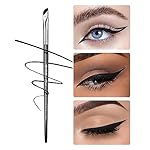 Eyeliner Brush, EIGSHOW Sickle Angled Eyeliner Brush Gel Eye Liner Makeup Brush for Precise Eyeliner Eyebrow Eyelid Ultra Thin with Curved Bristle - Black - Image 2
