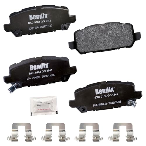 Image of Bendix Priority1 CFC1841 Ceramic Rear Brake Pads for Honda CR-Z 2016, HR-V 2022-2016