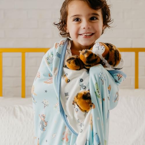 Image of Copper Pearl Jumbo 3-Layer Baby Blanket: Soft Baby Quilts for Boys and Girls | Breathable, Cozy, Toddler Blanket | Baby Quilt for Newborns | 46x46 Premium Polyester /Rayon | Speedster