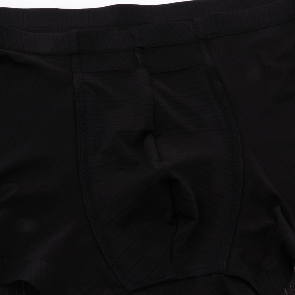 nivaa Folding jacquard ice silk seamless men's underwear M Black-picture-16