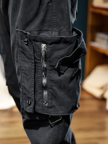 Fashion Series Cargo Pants Multi-Pocket Design Reinforced Knees Pant Relaxed Fit Padded and Thickened Trousers4