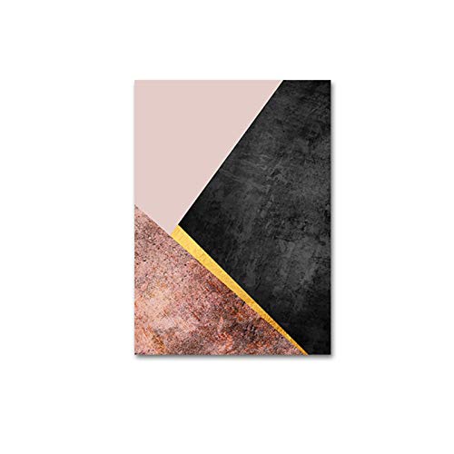 Mode Abstrait Géométrique Triangles Solution Mur Vide Salon 3pcs - 2