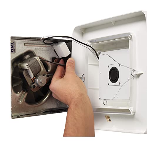 Broan-Nutone 026715262885 Nested Bluetooth Speaker Quick Install Bathroom Exhaust Fan Grille/Cover W/Led Light thumb #2