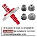 BRCatWPark RC 91T Slipper Clutch 0.6 Pitch Gear w/(19T 21T 23T 25T) Pinions & Center Drive Shaft Upgrades Part for 1/10 Granite Senton Vorteks,1/8 Typhon,Red