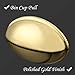 (6 Pack) Brushed Gold Bin Cup Cabinet Pulls3 inch Cabinet Handles, Polished Brass,Kitchen Cupboard Dresser Closet Hardware