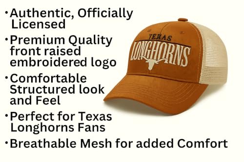 Gorra estructurada ajustable Texas University clásico miniatura 5