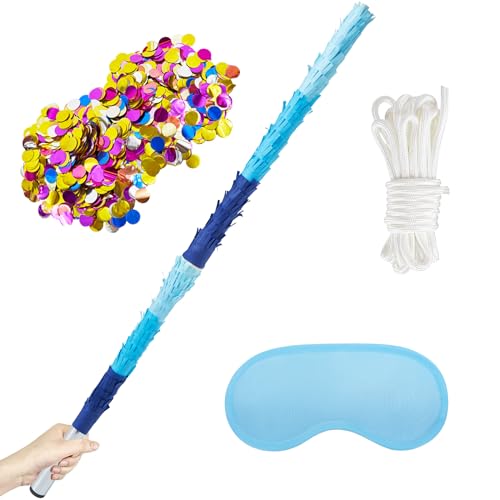 PCFING 30 Inch Piñata Stick Kit Blue Very Sturdy Will Not Break, Suitable for Kids Adults Can Have Fun at Any Party