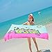 HOJKOUD Toalla de Playa de Microfibra,,Toalla Absorbente de Secado rápido Adecuada para...
