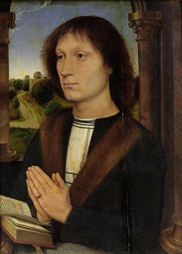 Portrait de Benedetto Portinari Tableau Hans Memling déco vintage pour mur de chambre