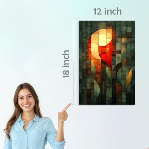 Image of SiddArtify Abstract Geometric Wall Art Prints Set - Modern Poster Decor for Living Room Office - 12x18 inch Board Pack of 6