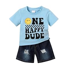 One Happy Dude-blue and Jeans Shorts
