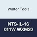 Walter Tools NTS-IL-16 011W WXM20 Carbide NTS Threading Inserts, Internal Thread, Full Profile, Whitworth (Pack of 10)