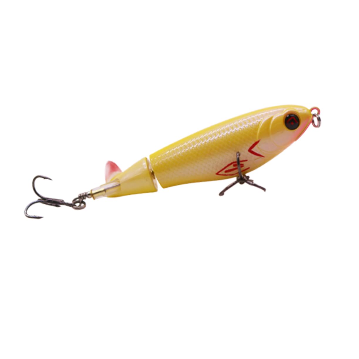 Generic 1pc Propeller Swimbait Fishing Anglers Propeller Bait Fishing Lures Painted Bait Fishing Baits 3d Bait Bionic Fishing Lure Lifelike Bionic Bait 3d Eyes Fishing Lure Pencil