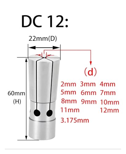 Pinza CC for CNC DC12-4 que elimina vibraciones con precisión 0.003mm 6