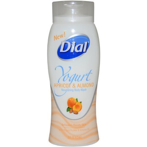 Dial Yogurt Apricot & Almond Nourishing Body Wash, 16 Oz (Pack of 3)