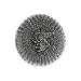 50 St&uuml;ck Hygoclean Topfreiniger | Metall, silber, 40gr-m&sup2;, &Oslash;: 10,5cm, Karton, Topfreiniger Metall, Topfkratzer, Stahlschwamm