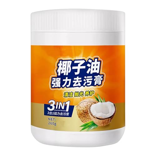 多目的クリーナー,260g 多用途 キッチン用品 お手入れ - 深層洗浄と研磨の油汚れ除去剤 家庭用業務用兼用 マイクロ波 グリル オーブン ガラス 金属 磁器 ステンレススチール対応,食器 コンロ 天板 陶磁器 ガラス 金属用