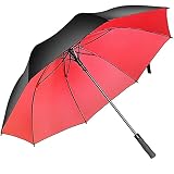 Romántico con intimidad: arco de dosel de 62 pulgadas, este. paraguas de golf de lluvia o sol grande y de gran tamaño diseñado para dos o tres personas, comparta con sus amantes, familias y amigos.