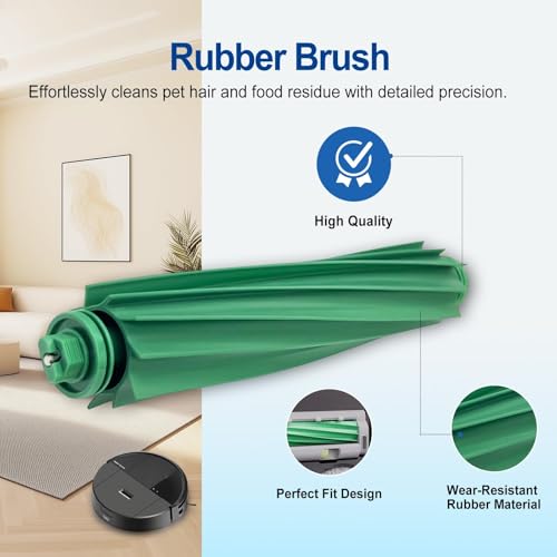 Image of 405 /505 Main Brush Replacement Kit Compatible with iRobot Roomba Plus 405 /505 Combo, Durable Roller Brushes with Cleaning Tool, Easy Install Robot Vacuum Parts, 4 Pack