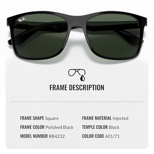 Ray-Ban RB4232 Square Shaped Sunglasses for Men & Women with Official RAYBAN Eyewear Kit3