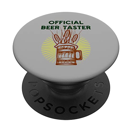 Birra ufficiale Taster - Funny Craft Beer Lovers Bar o Pub PopSockets PopGrip Intercambiabile