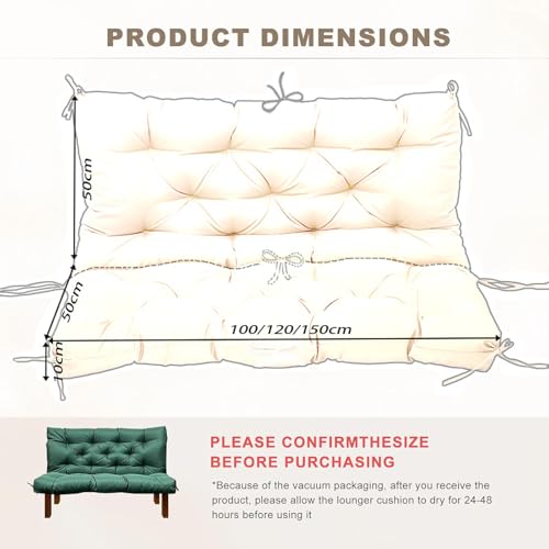 Coussin de balançoire de patio imperméable pour vos après-midi de détente sur le porche
