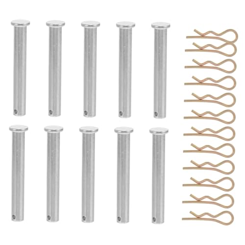 HAMPPLIES 10 piezas Pasadores de Acoplamiento para Andamios Clavijas de Fijación con Clips Accesorios de Andamio de Resistente y Fácil Instalación para Obra