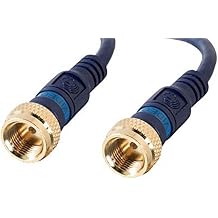 C2G Legrand High-Speed Internet Modem Cable, Blue Internet Modem Cable, Coaxial Cable 3 Feet, 1 Count, C2G 28721