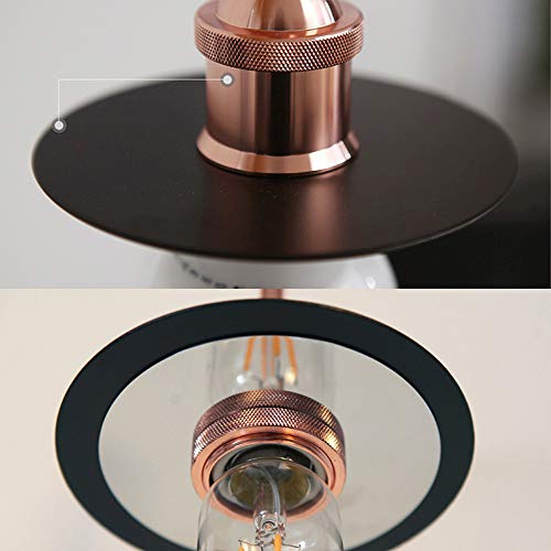 Lámpara de techo colgante E27 en color negro para pasillo 6