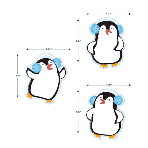 Eureka Penguins Paper Cut-Out Classroom Decorations for Teachers, 36 Pieces - image 7