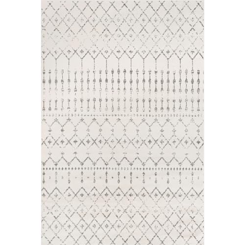 Alfombra decorativa nuLOOM 8x10 morocco gris miniatura 6