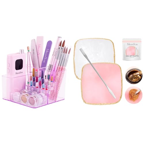 Holder y Paletas de Resina para Arte de Uñas 3 piezas miniatura 1