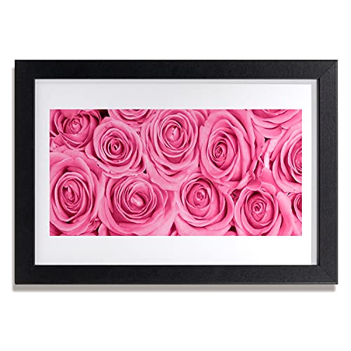 Affiche encadrée de roses 30x20 cm Tulup avec cadre en MDF pour décoration murale
