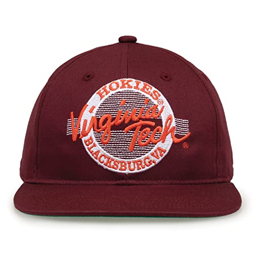 The Game NCAA Virginia Tech Hokies Retro Circle Design Hat, Adjustable, One Size