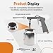 maXpeedingrods Undercoating Spray Gun, Automotive Spray Gun Air Spray Paint Gun with Suction Feed Cup for Sprayable Bed Liner Spray, Rubberized Truck Undercoating, Rust Proofing, Chip Guard Paint