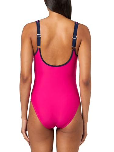 Image of Nautica Womens One-Piece Swimsuit - Slimming Tummy Control Bathing Suit, Quick-Dry Fabric, Bikini Swimsuit