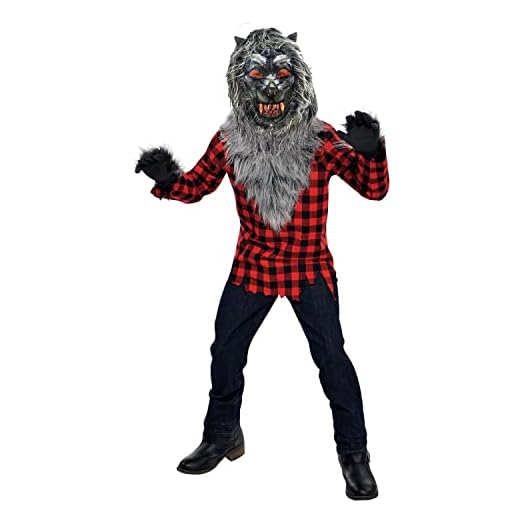 Christys London Disfraz Hombre Lobo para niños y Adolescentes en Varias Tallas Halloween