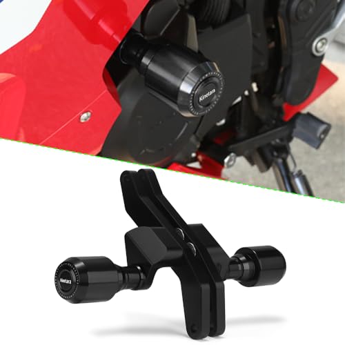 Kinetara Telaio Moto Anticollisione Protezione Caduta Slider Crash Per CBR400R 2024 2025 2026 CBR 400R Accessori (Kinetara Nero)