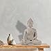 Buddha Statue for Home Decor Beige White-Buddha Statue Large for Spiritual 10.2''-Buddha Decor for Living Room-Buddha Statues for Zen Decor –Indoor Buddha Gift for Shrine, Meditation or Relaxation