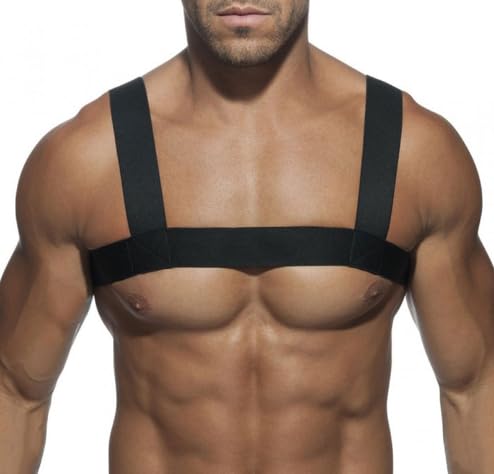 Men's Stretch Soft Chest Belt with Arm Harness Straps Sexy Shoulder Belt Tough Guy Corset Fretwork Elastic Nylon Chest Harness Belt BDSM Suspender Harness Party Club Bar Outfits4